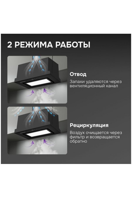 Встраиваемая вытяжка Zigmund Shtain K 172.5 B (черный) 7