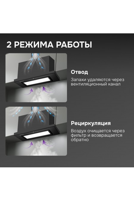 Встраиваемая вытяжка Zigmund Shtain K 172.7 B (черный) 7