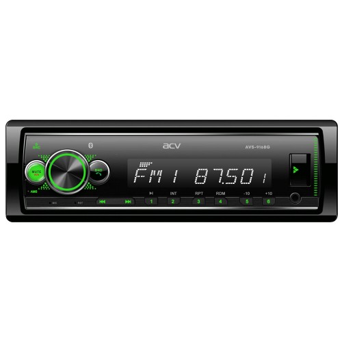 Автомагнитола ACV AVS-916BG (черный/зеленый) 