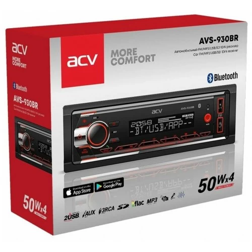 Автомагнитола ACV AVS-930BR (черный) 3