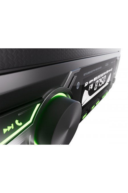 Автомагнитола AurA FIREBALL-101BT (черный/зеленая подсветка) 3
