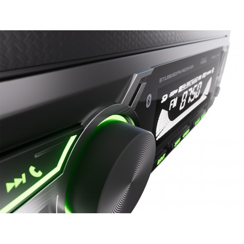 Автомагнитола AurA FIREBALL-101BT (черный/зеленая подсветка) 3