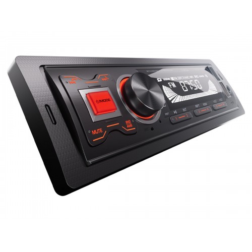 Автомагнитола AurA FIREBALL-103BT (черный/красная подсветка) 