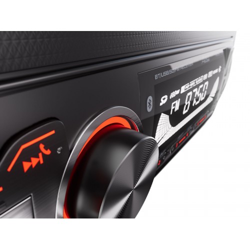 Автомагнитола AurA FIREBALL-103BT (черный/красная подсветка) 3