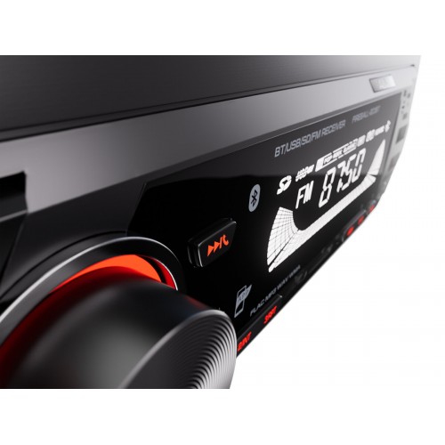 Автомагнитола AurA FIREBALL-203BT (черный/красная подсветка) 2