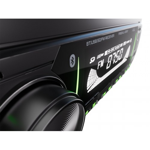 Автомагнитола AurA FIREBALL-205BT (черный/зеленая подсветка) 4