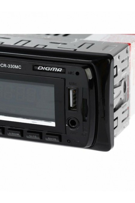 Автомагнитола DIGMA DCR-330MC (черный) 7
