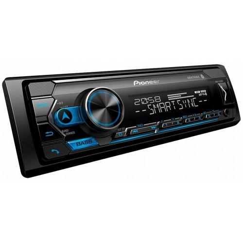 Автомагнитола Pioneer MVH-S215BT + АКУСТИКА (16 см) (черный) 