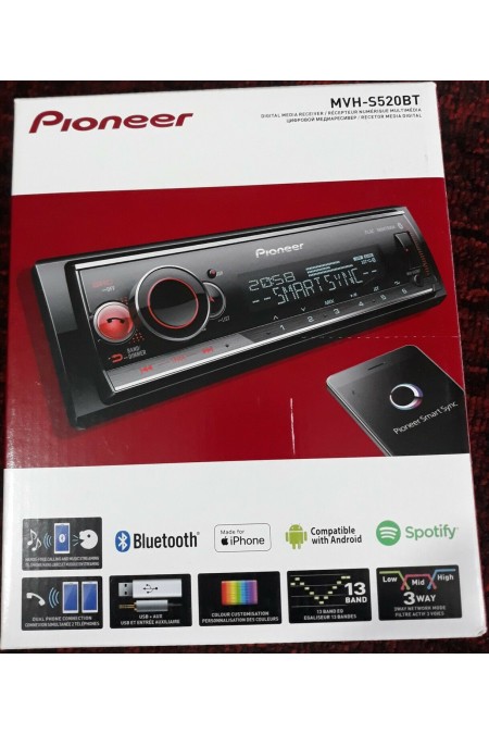Автомагнитола Pioneer MVH-S520BT (черный) 5
