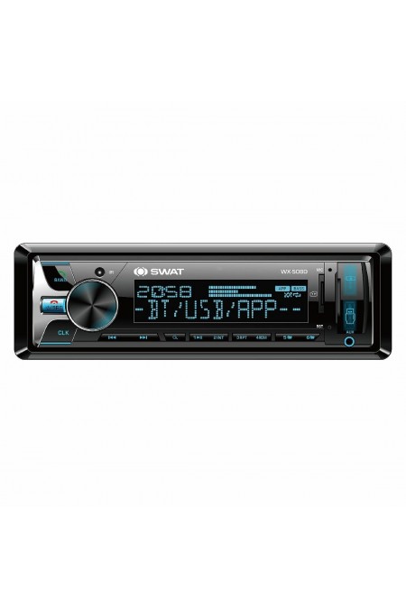 Автомагнитола Swat WX-508D 1DIN v5.0 USB 2.0 AUX 3 (черный) 