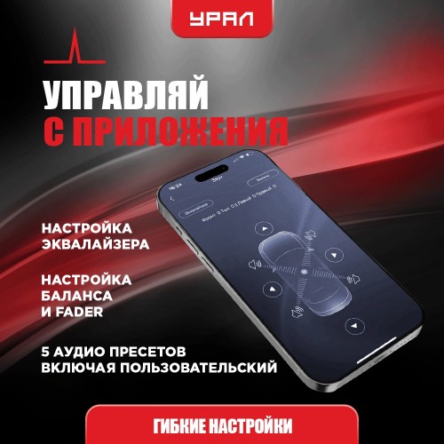 Автомагнитола Урал МОЛОТ АРС-МТ 111К (черный) 6