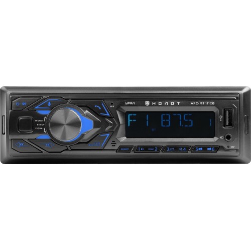 Автомагнитола Урал МОЛОТ АРС-МТ 111С (черный) 