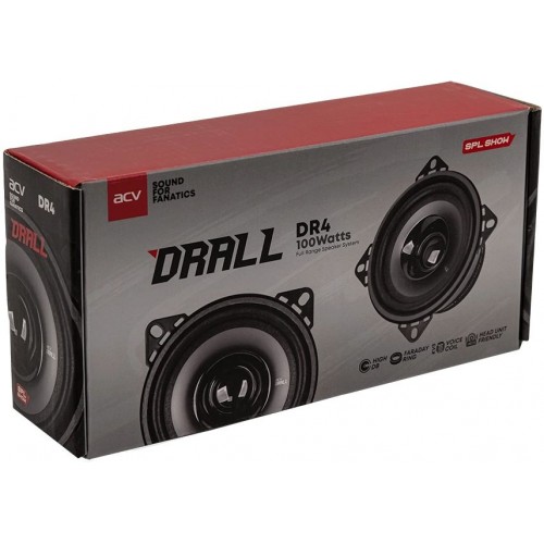 Автомобильная акустика ACV DRALL DR4 (без решетки) (черный) 4