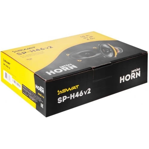 Автомобильная акустика Swat Horn SP-H46v2 (без решетки) (черный/желтый) 1