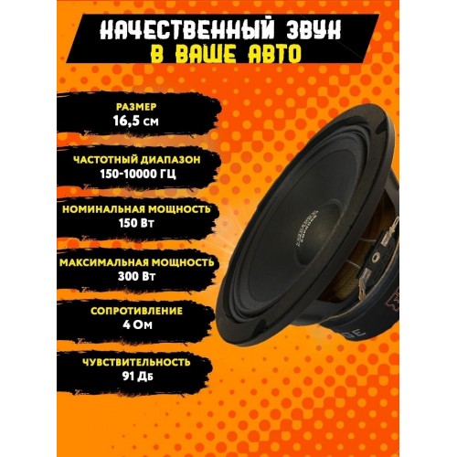 Автомобильная акустика EDGE EDPRO6B-E6 (черный) 5