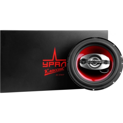 Автомобильная акустика Урал КЛАССИК АС-К1647 (черный/красный) 9