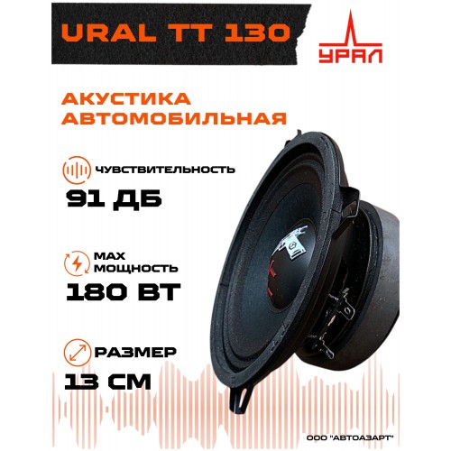 Автомобильная акустика Урал TT 130 (черный) 1