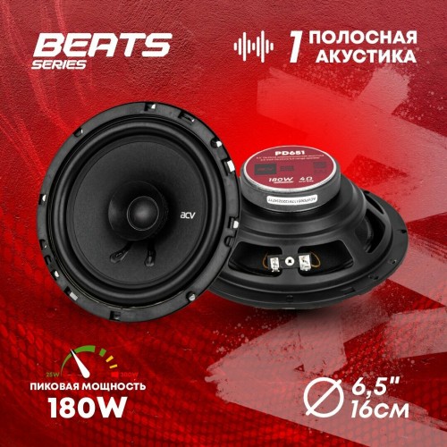 Автомобильная акустика ACV PD-651 (черный) 1
