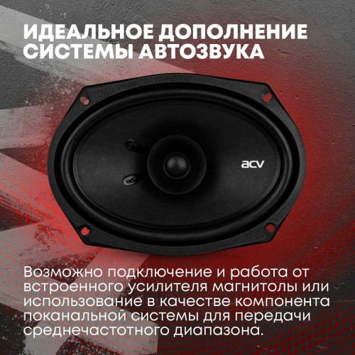 Автомобильная акустика ACV PD-691 (черный) 2
