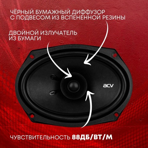 Автомобильная акустика ACV PD-691 (черный) 9