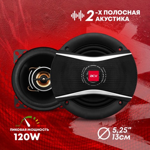 Автомобильная акустика ACV PI-522E (черный) 1