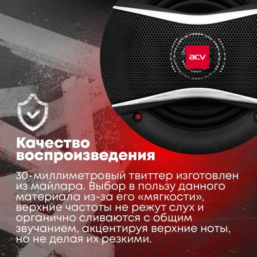 Автомобильная акустика ACV PI-522E (черный) 6