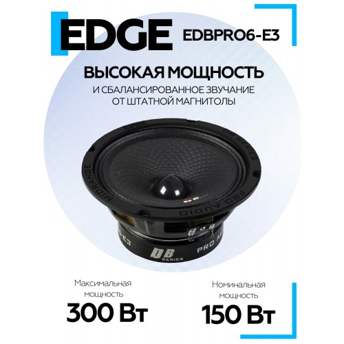 Автомобильная акустика Edge EDBPRO6-E3 (черный) 1