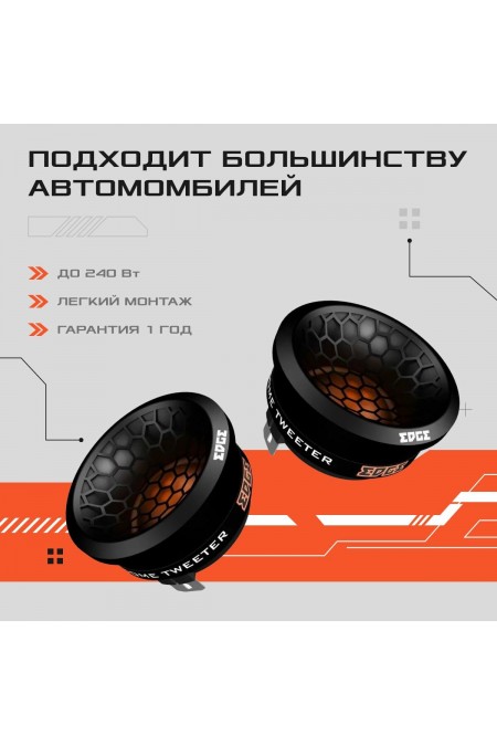 Автомобильная акустика EDGE EDS1SPLTN-E1 (черный) 1