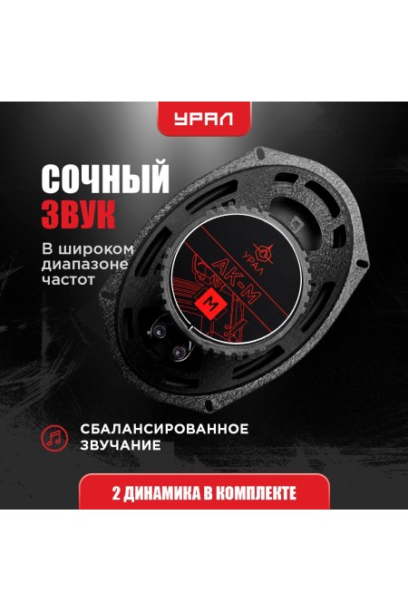 Автомобильная акустика Урал АК-ММ (черный) 2
