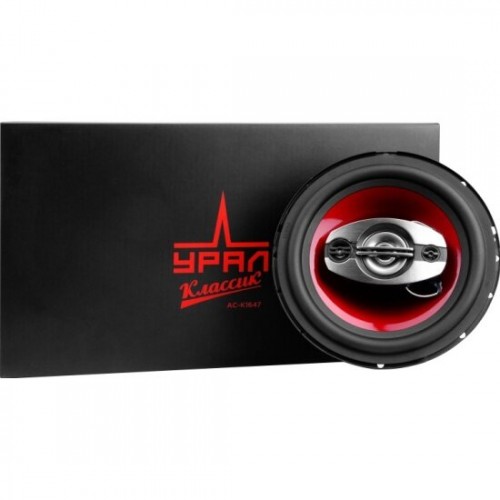 Автомобильная акустика Урал КЛАССИК АС-К1647 (черный/красный) 4