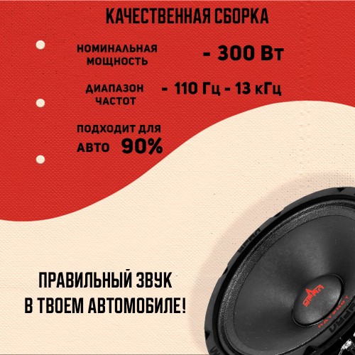 Автомобильная акустика УРАЛ ПАТРИОТ АС-ПТ165.2 (черный) 1