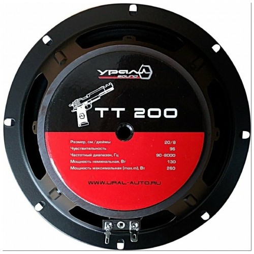 Автомобильная акустика УРАЛ ТТ 200 ГРОМ (черный) 6