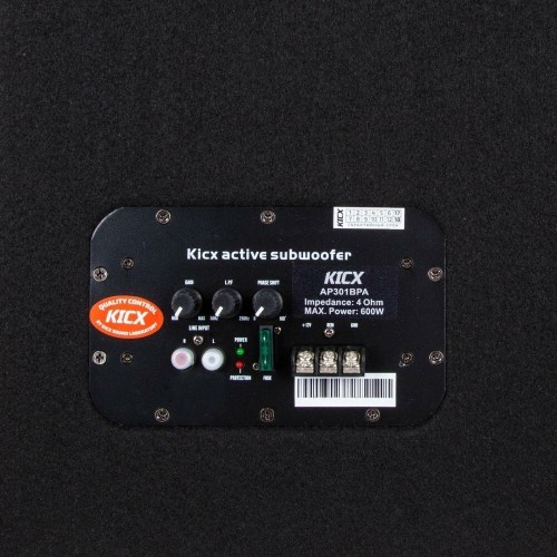 Сабвуфер автомобильный Kicx AP301BPA (черный) 6