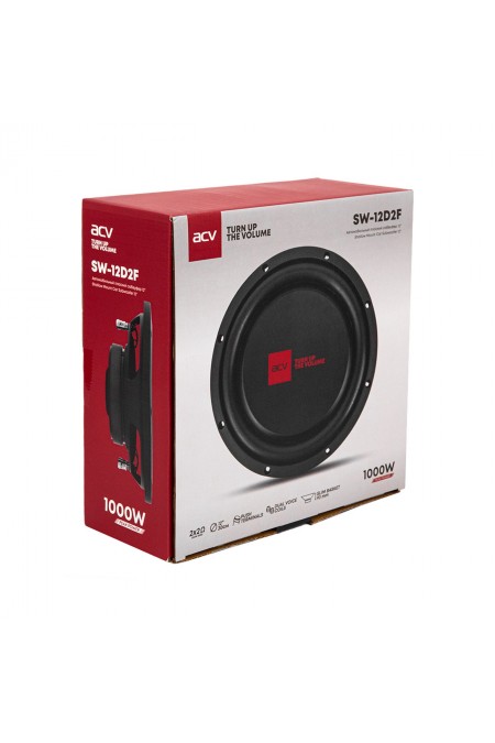 Сабвуфер автомобильный ACV SW-12D2F SLIM (черный) 8