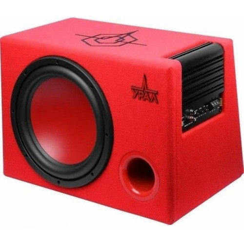 Сабвуфер автомобильный УРАЛ АС-У12А (красный) 