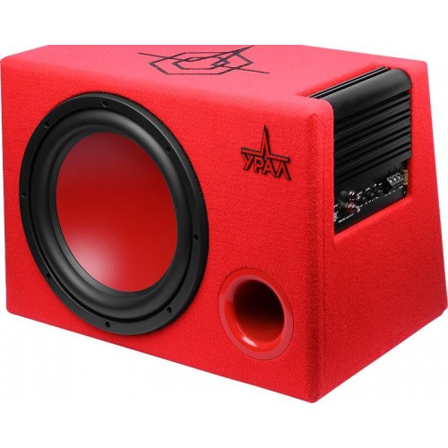 Сабвуфер автомобильный УРАЛ АС-У12А (красный) 2