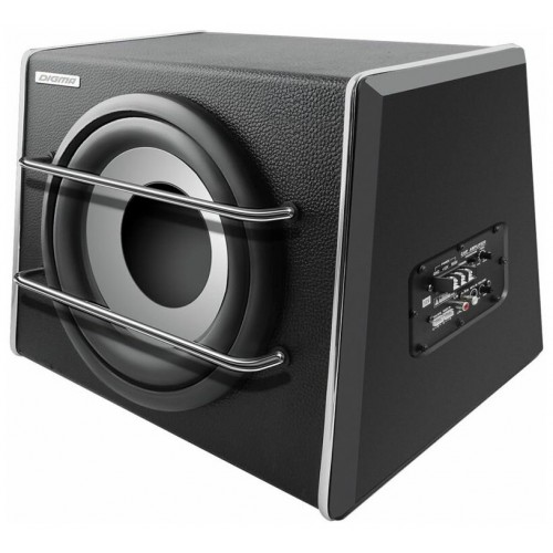 Сабвуфер автомобильный DIGMA DCS-120 (черный/серебристый) 