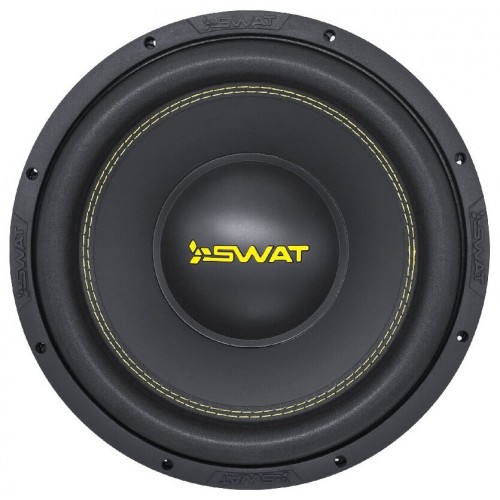 Сабвуфер автомобильный Swat REV-12 v.2 (черный/желтый) 1