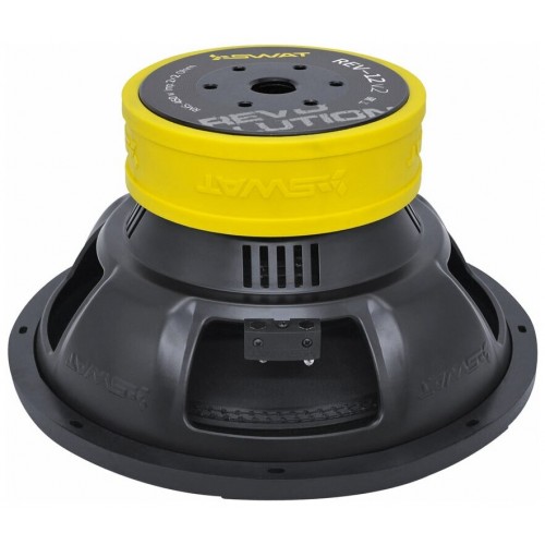 Сабвуфер автомобильный Swat REV-12 v.2 (черный/желтый) 2