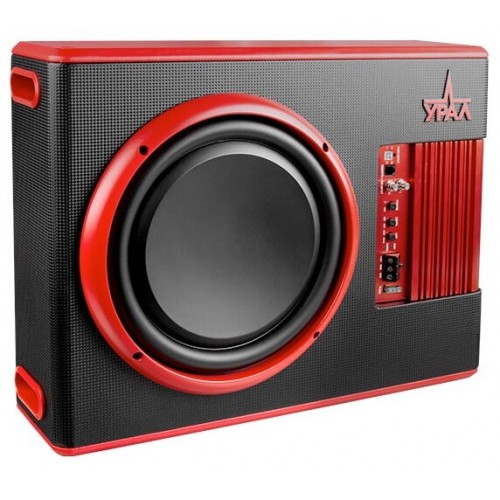Сабвуфер автомобильный Урал АС-У12А (черный/красный) 