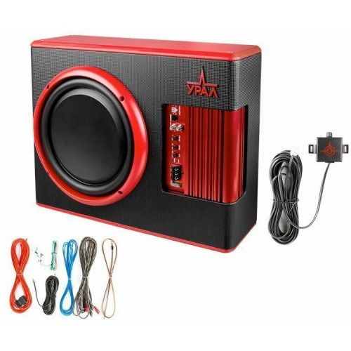 Сабвуфер автомобильный Урал АС-У12А (черный/красный) 9