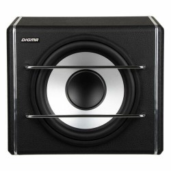 Сабвуфер автомобильный DIGMA DCS-120 (черный/серебристый)
