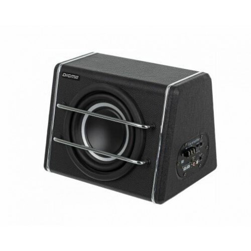 Сабвуфер автомобильный DIGMA DCS-80 (черный/серебристый) 