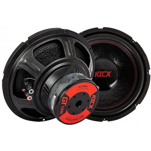 Сабвуфер автомобильный Kicx GT-12M 500Вт (черный) 