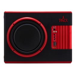 Сабвуфер автомобильный Урал АС-У12А (черный/красный)