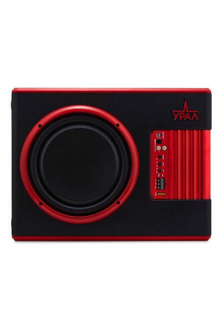 Сабвуфер автомобильный Урал АС-У12А (черный/красный) 