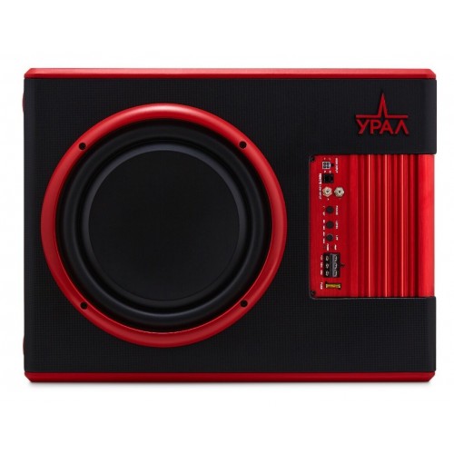 Сабвуфер автомобильный Урал АС-У12А (черный/красный) 