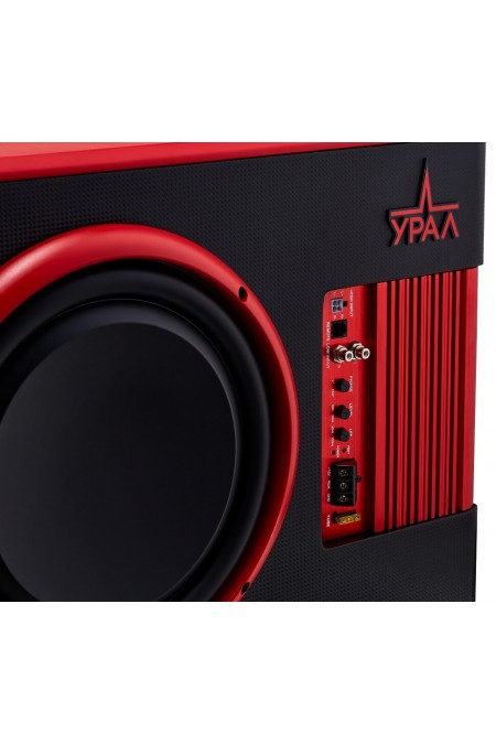 Сабвуфер автомобильный Урал АС-У12А (черный/красный) 4