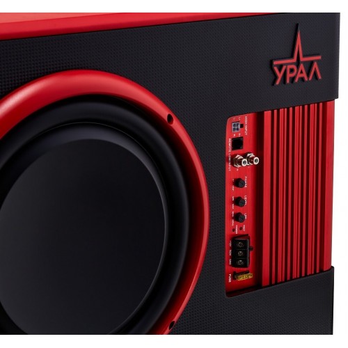 Сабвуфер автомобильный Урал АС-У12А (черный/красный) 4