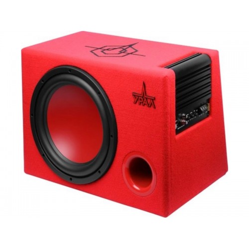 Сабвуфер автомобильный УРАЛ АС-У12А (красный) 1